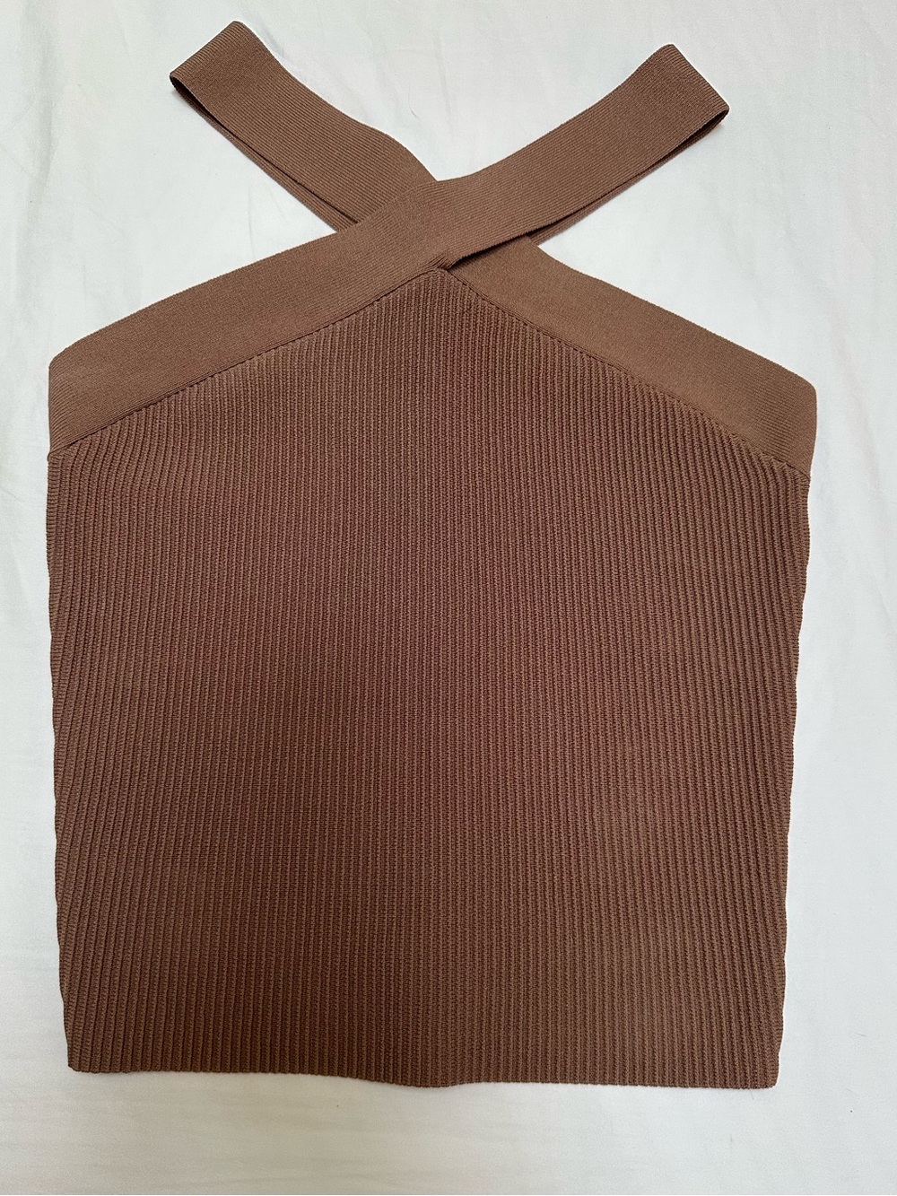 Babaton Sculpt Knit Criss Cross Cropped Tank size M